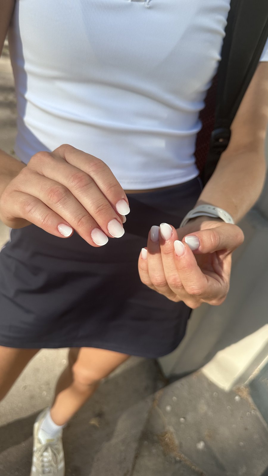 Gel sur ongles naturels French